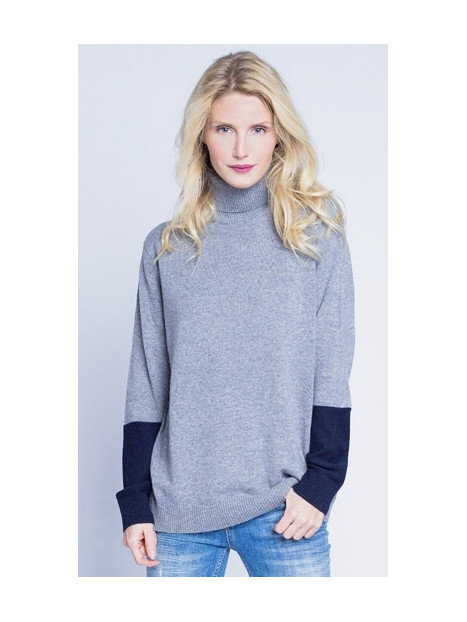 Strickpullover grey melange