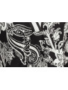 Damenbluse black white paisley von Emily van den Bergh
